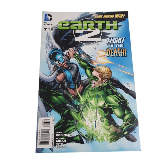 Earth 2 No 7 DC Comics New 52 Green Lantern Batman Hawk Flight Bagged Boarded - Picture 1 of 2